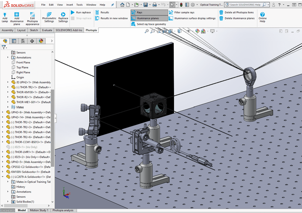 Photopia™ Stray Light Optical Design Software with SOLIDWORKS AddIn®