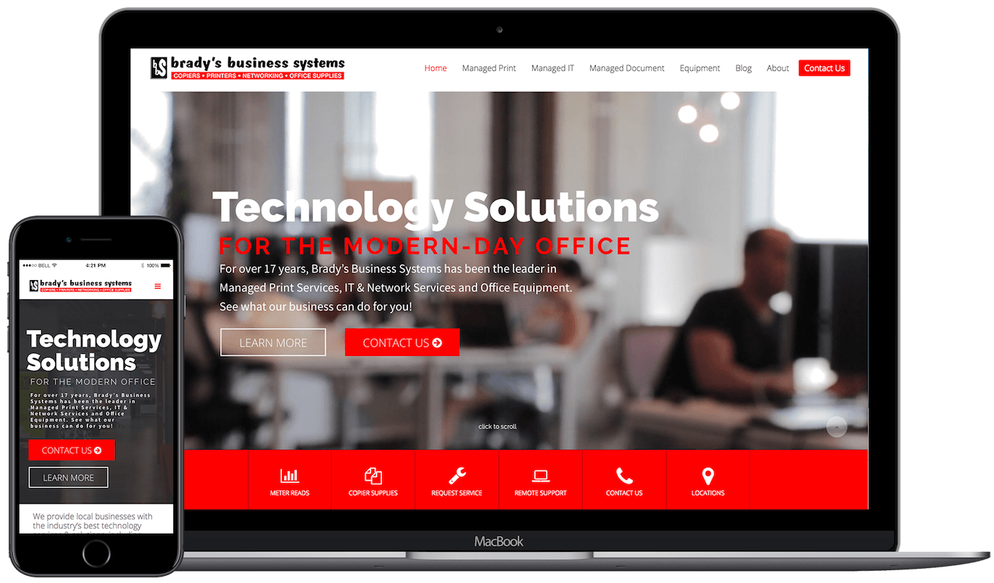 Brady's Business Systems Web Centre