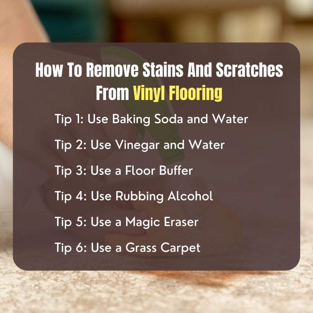 How To Remove Stains And Scratches From Vinyl Flooring
