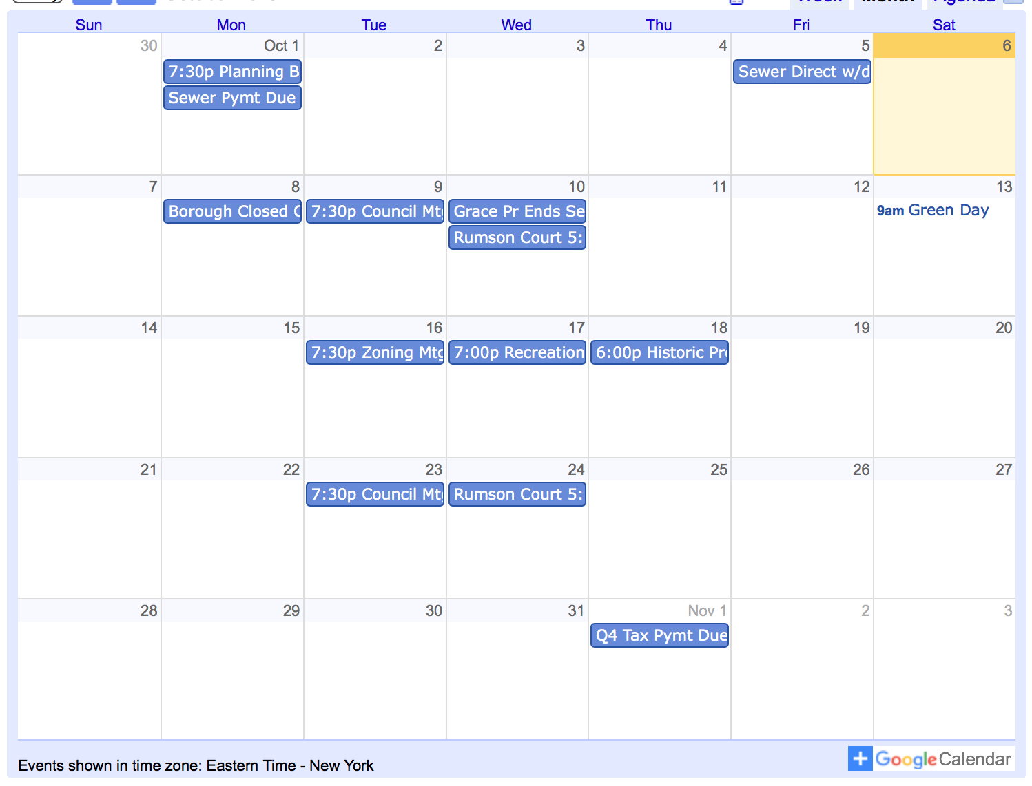 Borough of Rumson, NJ