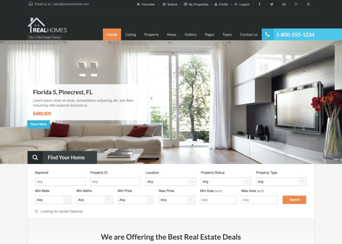 20+ Best WordPress Themes for Real Estate Websites (2017 edition)