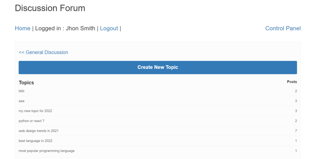 Build Discussion Forum with Python, Flask & MySQL WD