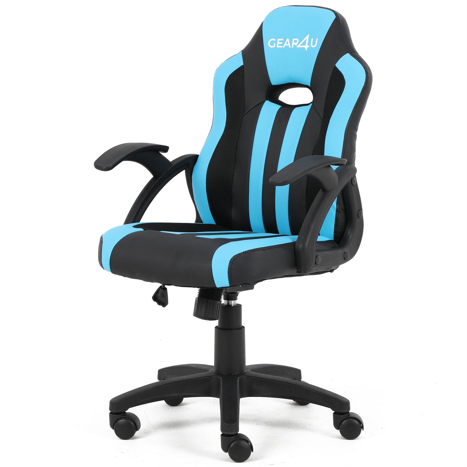 GEAR4U Junior Hero Gaming Chair Black/Blue Køb hos WEBdanes.dk