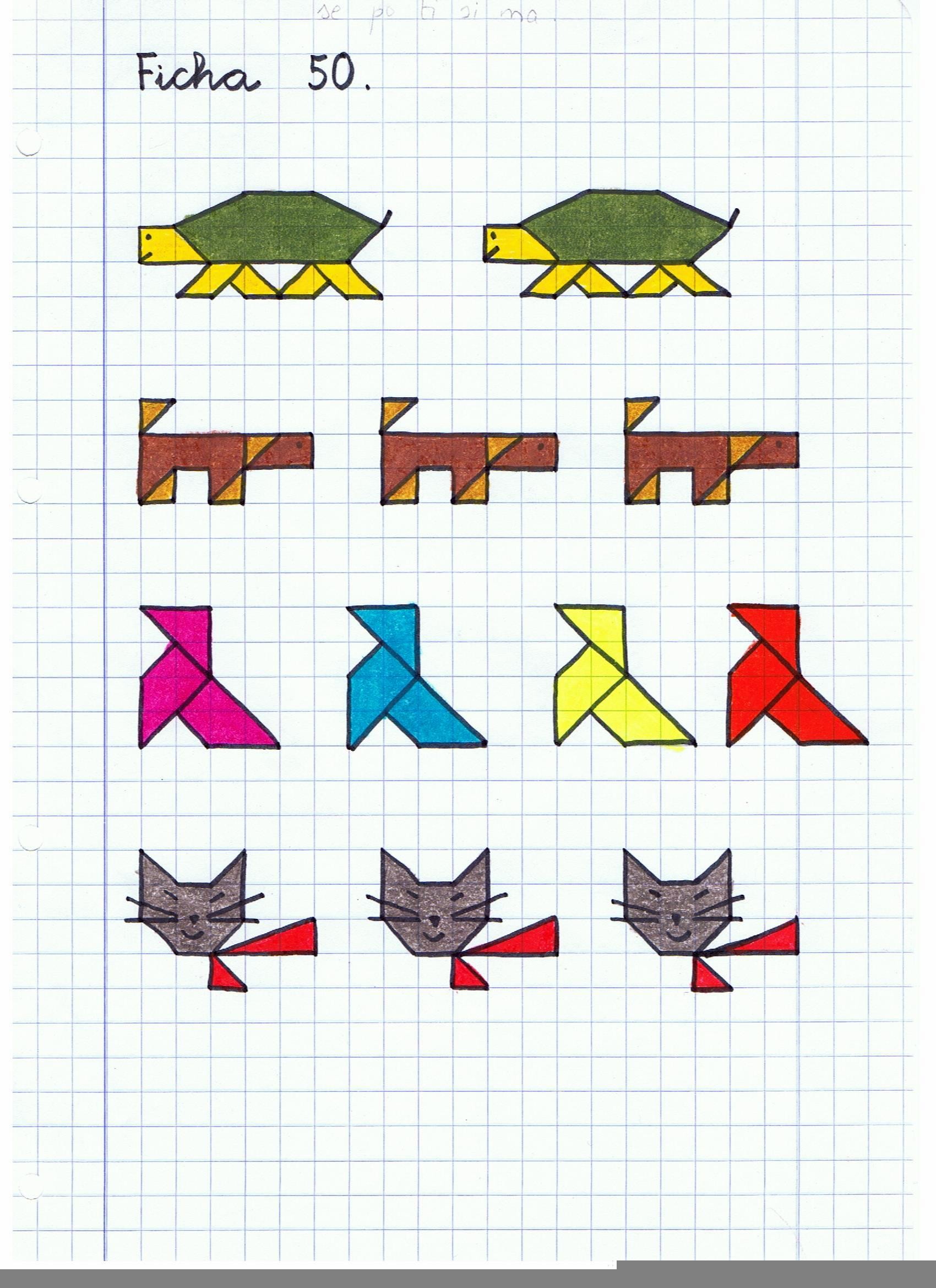 Dibujos cuadriculados Web del maestro