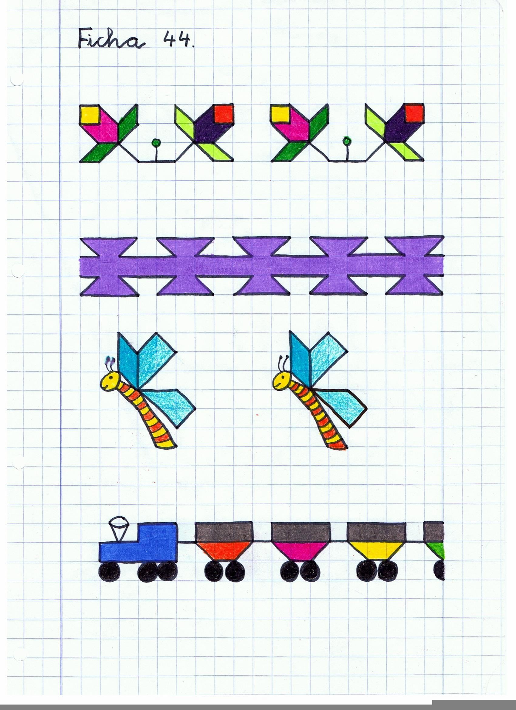 Dibujos cuadriculados Web del maestro