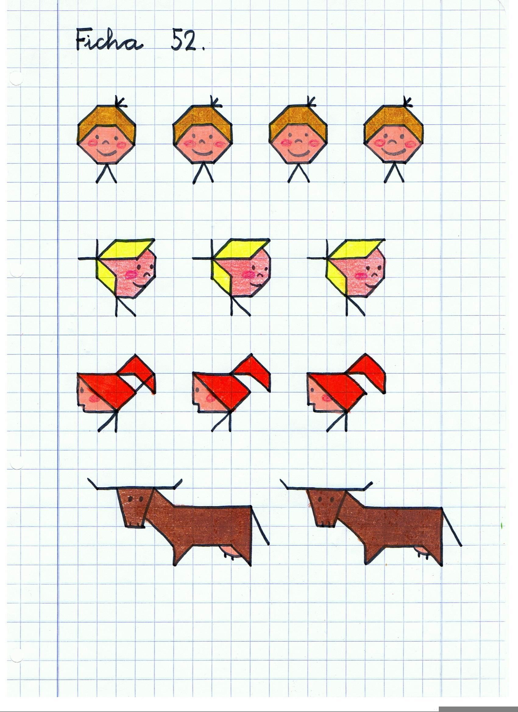 Dibujos cuadriculados Web del maestro