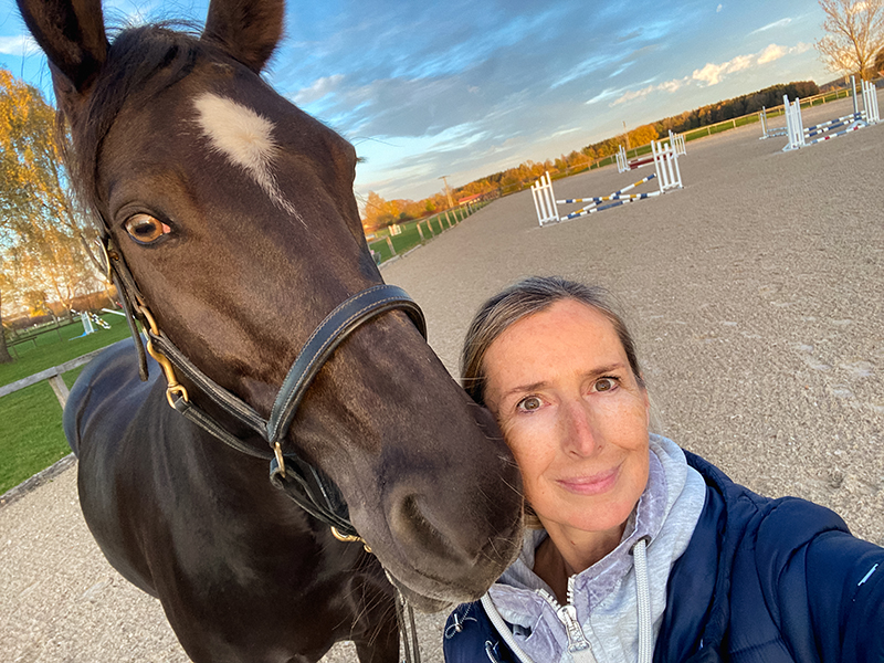 Ute Hieke und Stute Fabienne