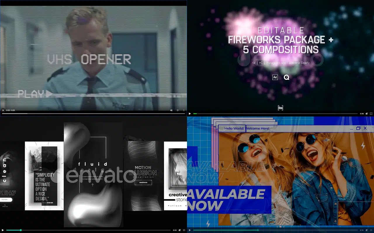 Best Editable Video Templates for After Effects & Premiere Pro