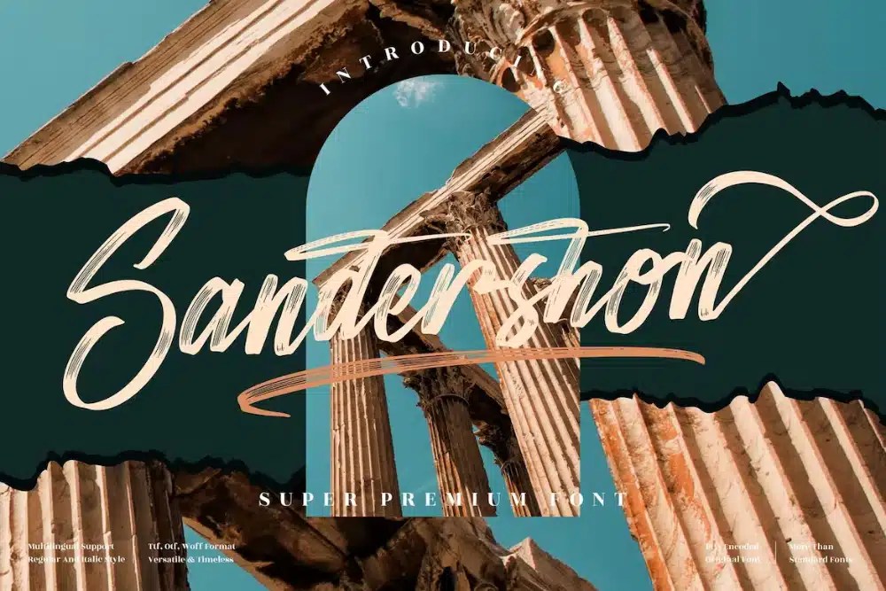Best Brush Stroke Fonts From Script Typography