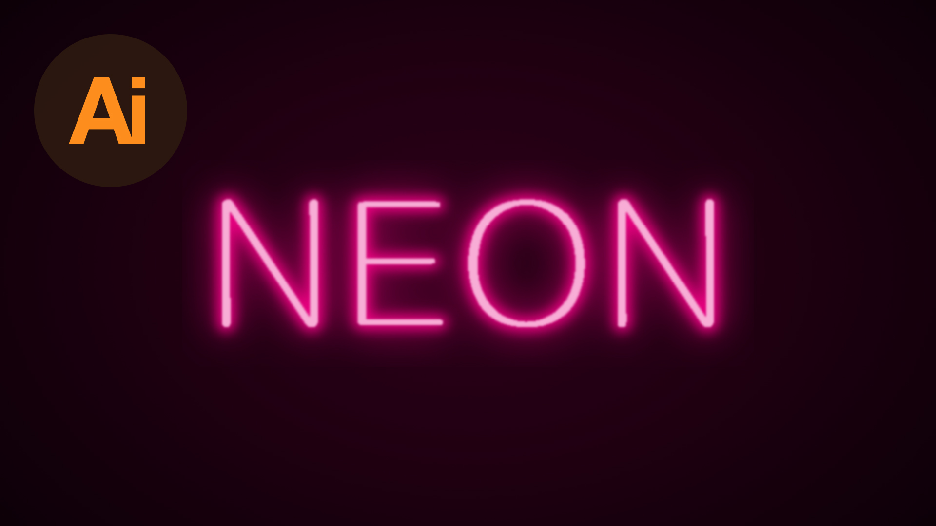 Create a Neon Text Effect in Illustrator  Design Ledger