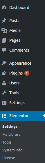 Elementor Menu page Builder WordPress Plugin