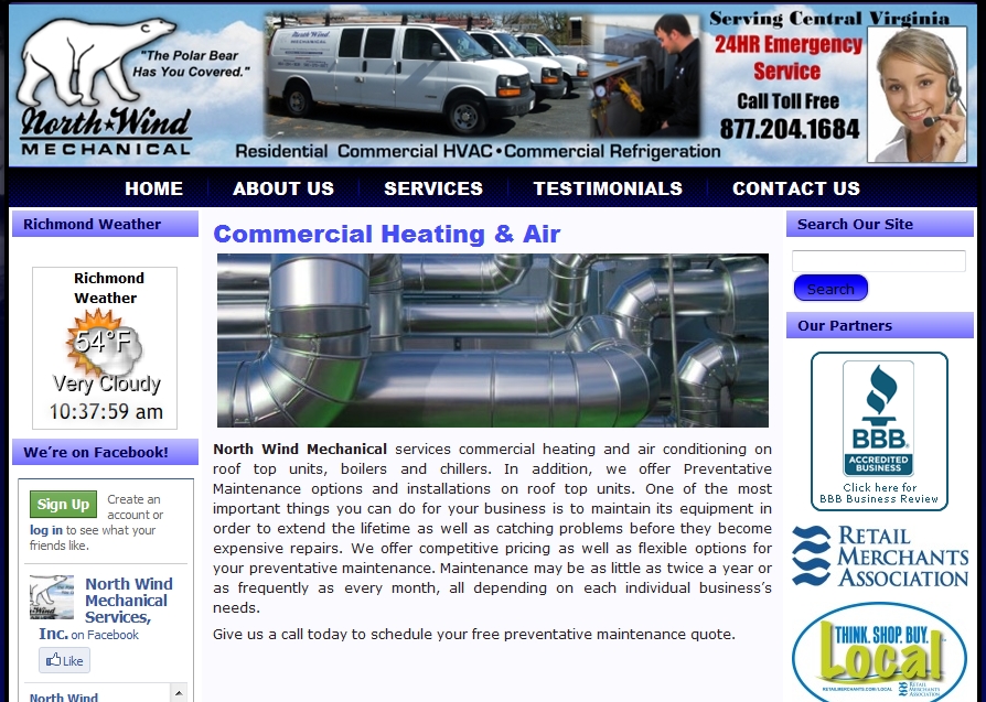 North Wind Mechanical Residential Commercial Refrigeration Heating and