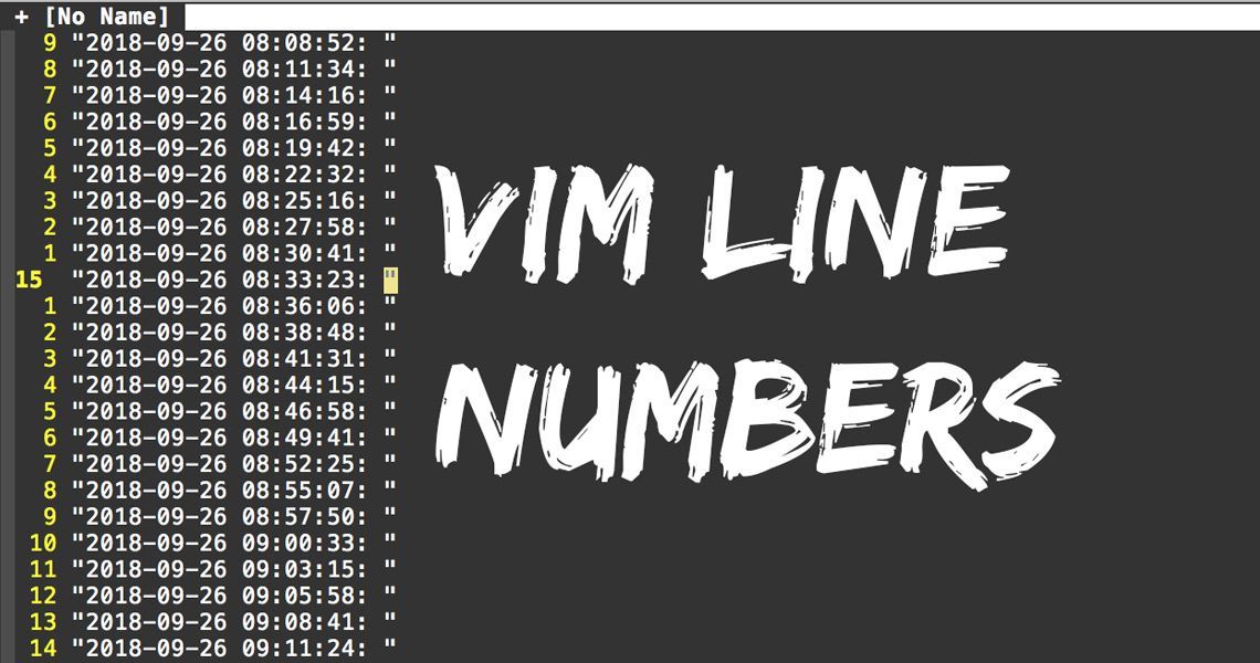 Vim tip The best line number config (current + relative line numbers