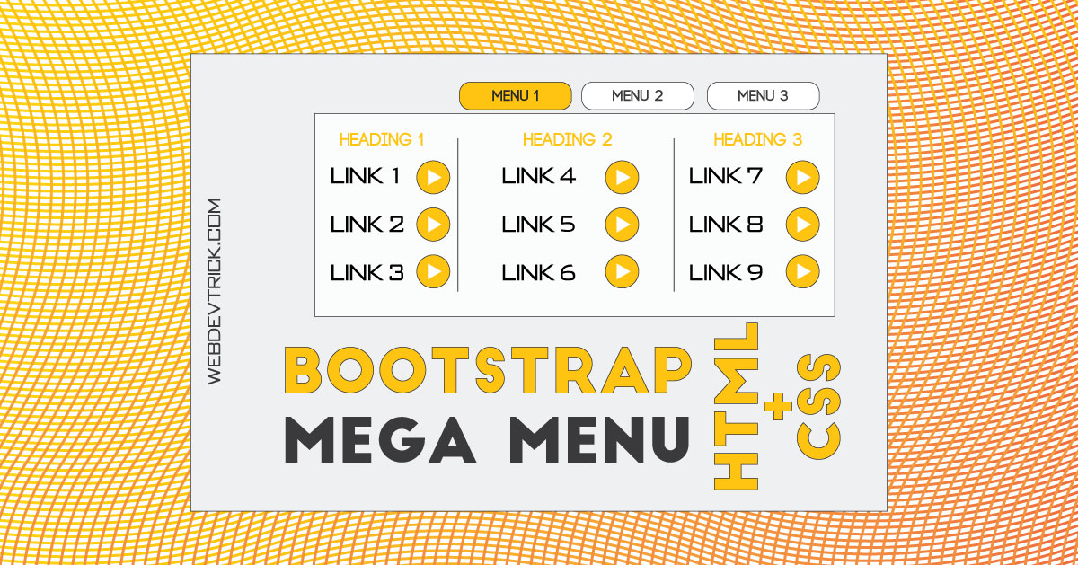 Bootstrap Mega Menu With CSS Responsive Multiple Row Menu