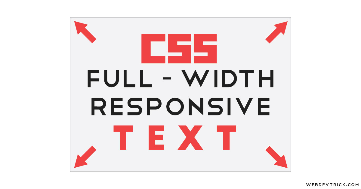 Responsive Full Width Text With CSS and JavaScript Flexible Text Block