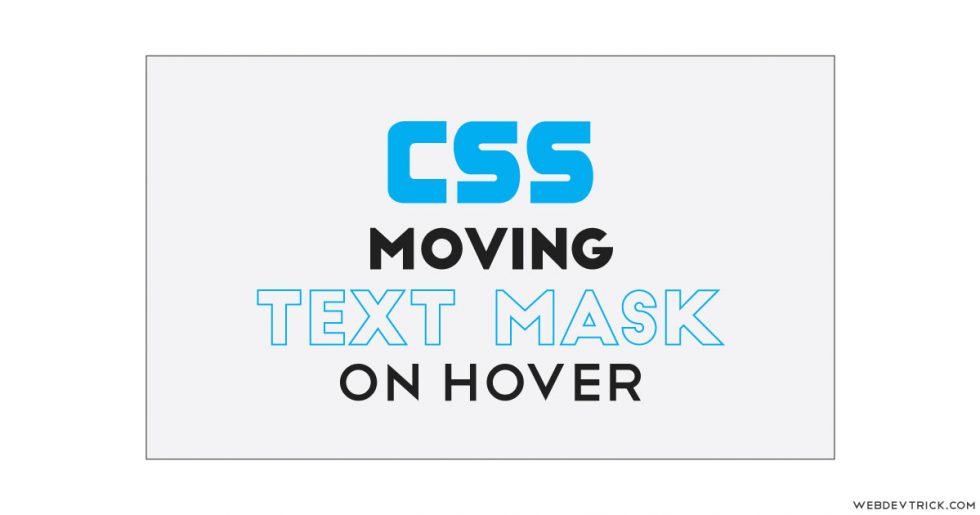 CSS Moving Text Mask With JavaScript Text Mask Background