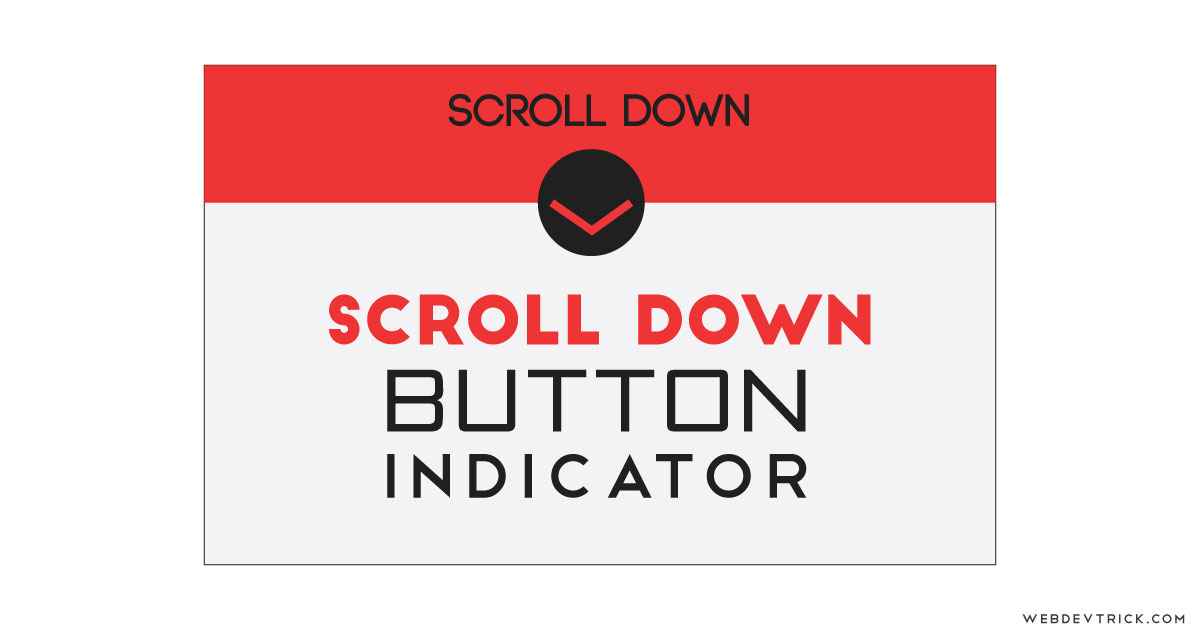 CSS Scroll Down Arrow Animation With JavaScript Scrolling Navigation