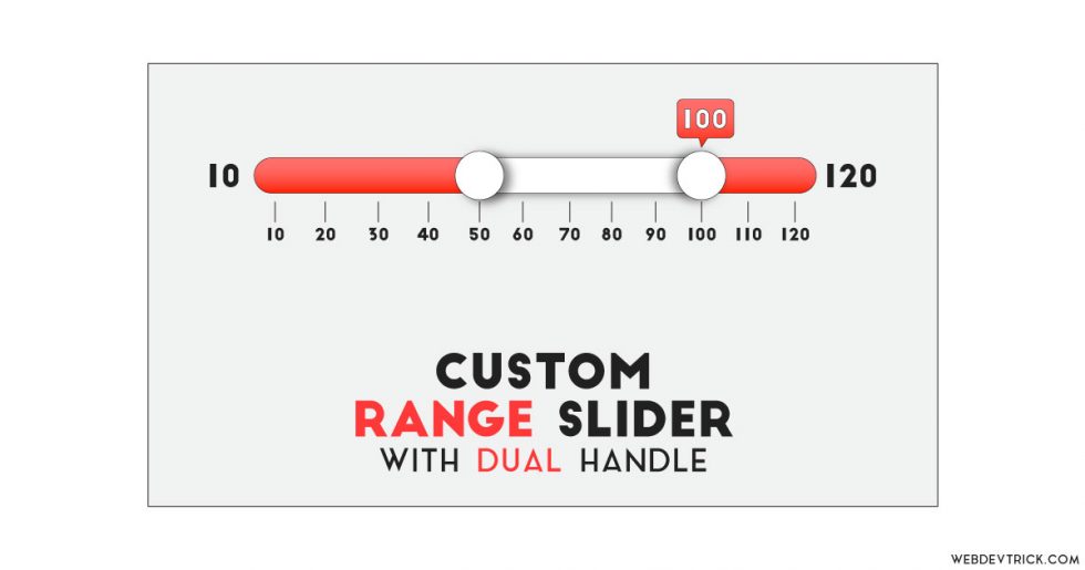 Custom Range Slider Using CSS and JavaScript input type="range"