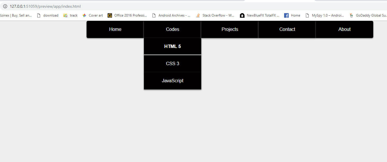 Simple HTML & CSS Dropdown Menu Source Code  Dev Trick