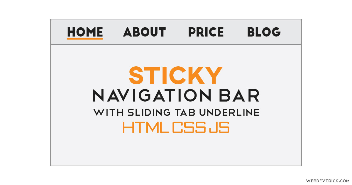 How To Make Sticky Navigation Bar On Scroll Using Html Css And