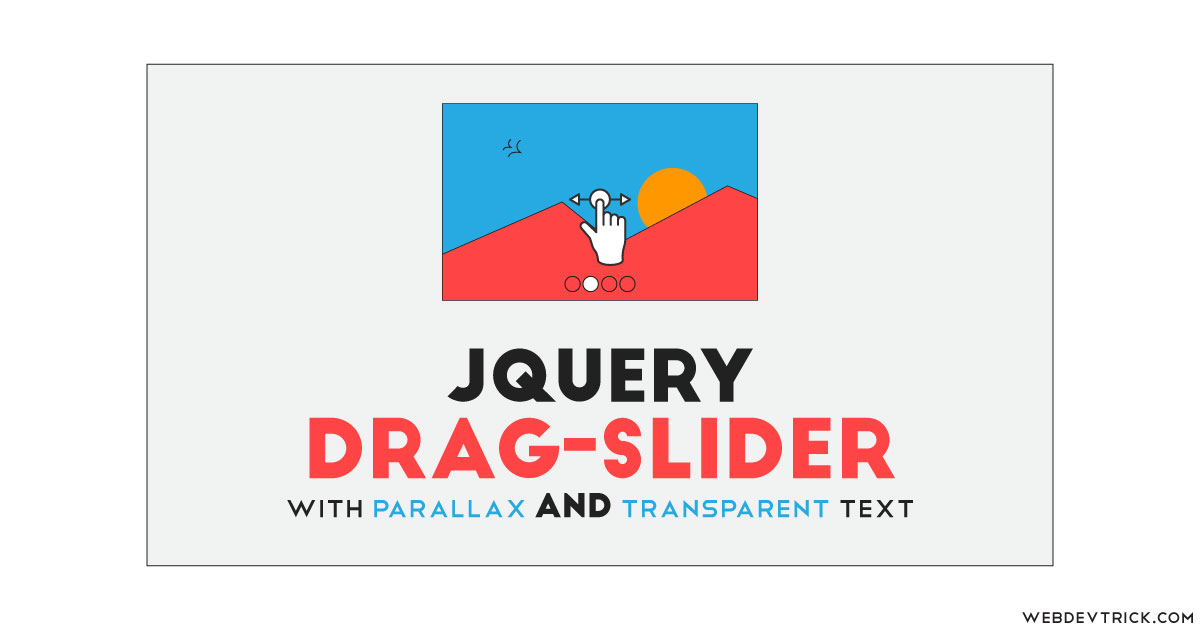 jQuery Draggable Slider With Parallax Effect and Transparent Letter Mask