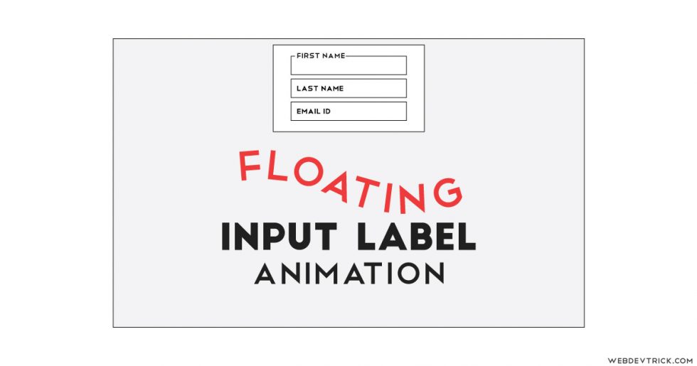 jQuery Floating Label Animation With CSS Form Input Label Float