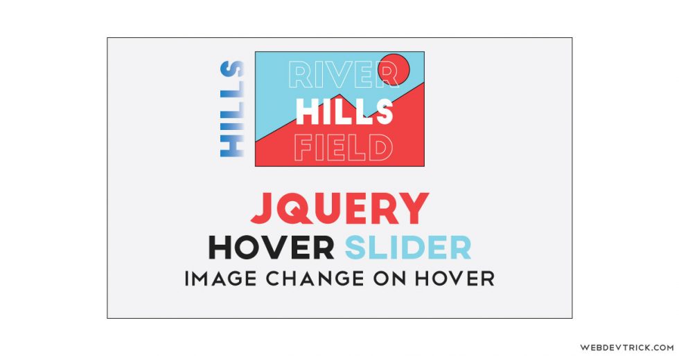 jQuery Modern Hover Slider With CSS Image Change On Hover
