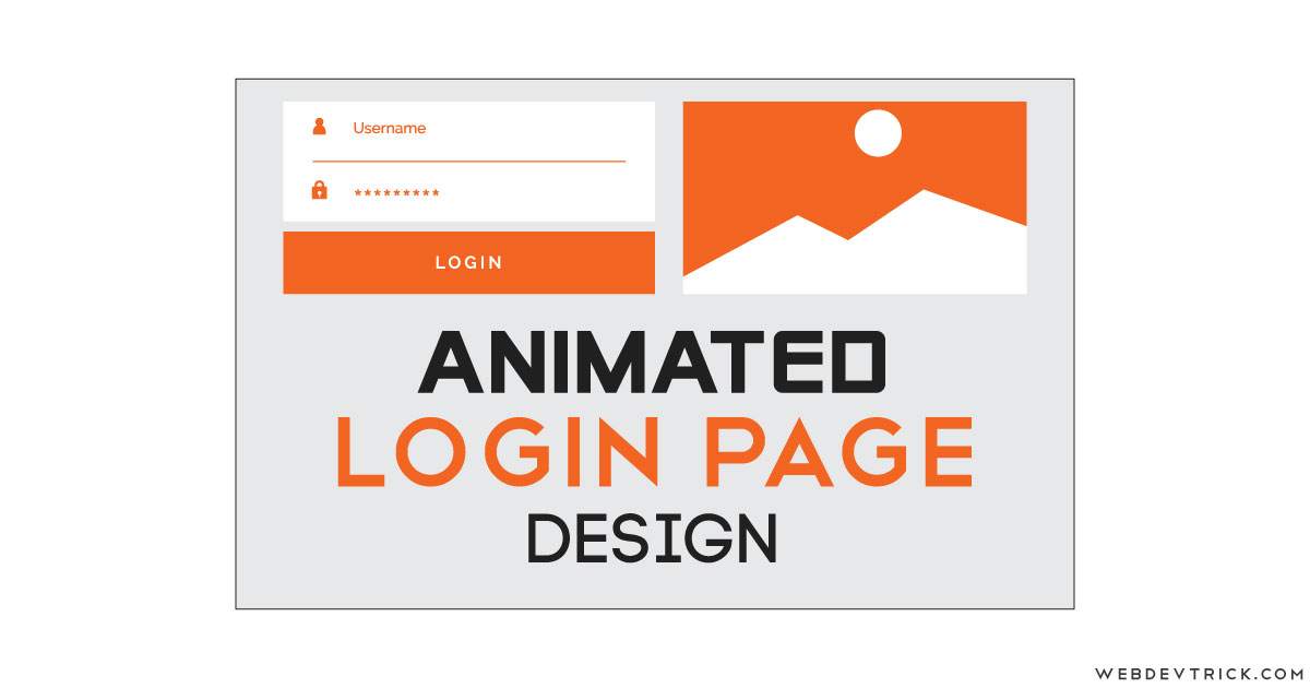 Animated Login Page In HTML CSS Example and Source Code
