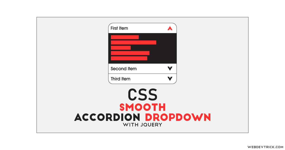CSS Smooth Accordion Dropdown With jQuery Smooth Sub Items Reveal