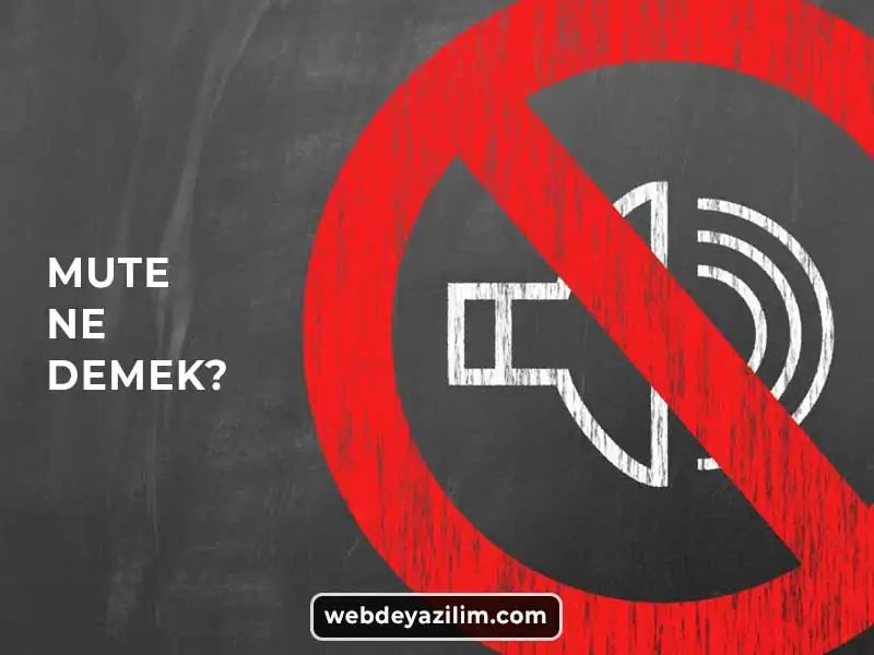 Mute Ne Demek? Mute Kelime Anlamı Nedir? ️ 2023
