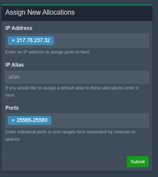 dock Setting up a Minecraft server with Pterodactyl