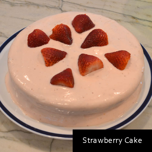 Strawberry Cake (Low Sugar)