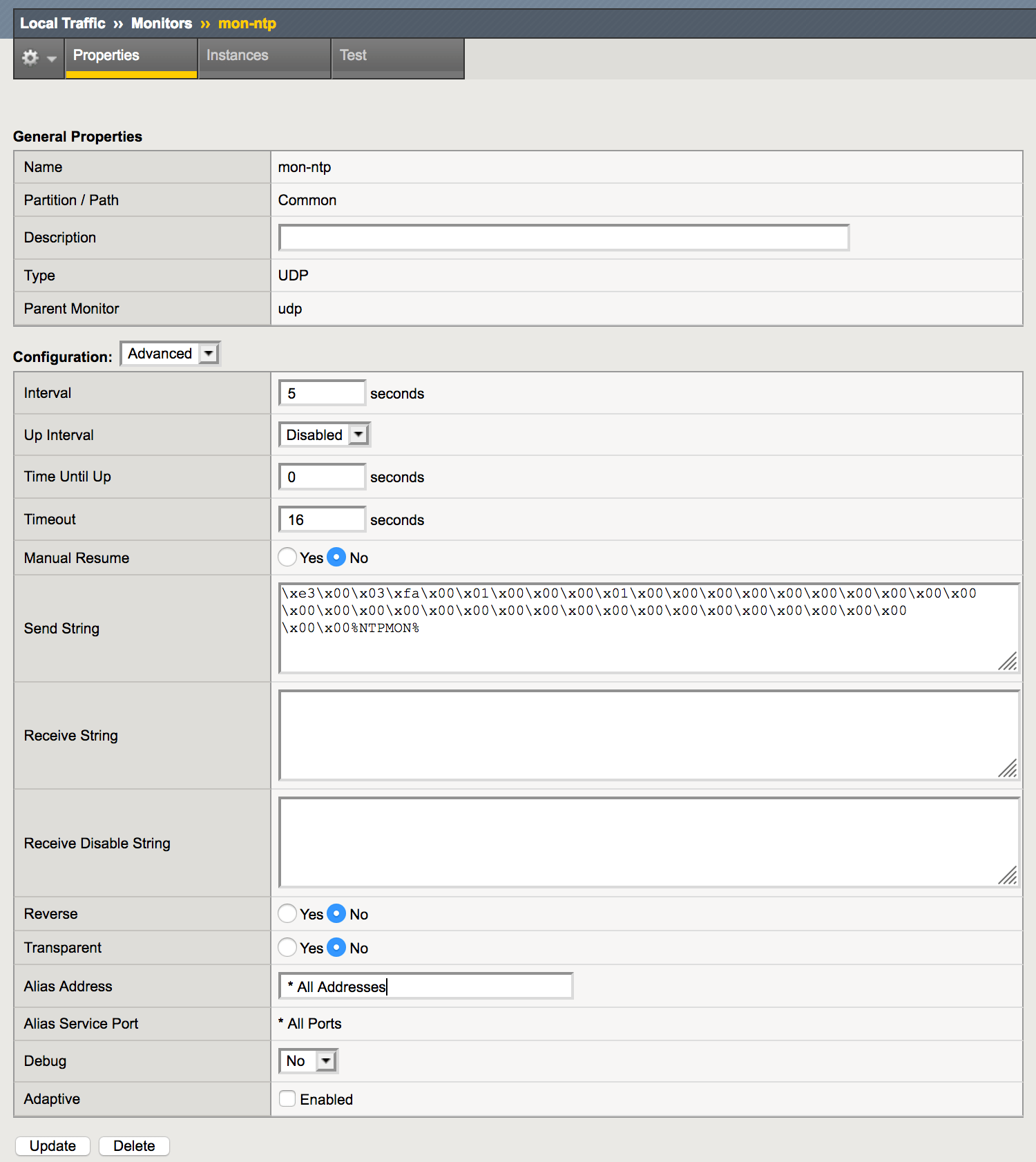 F5 BIGIP Application Level NTP Health Checks