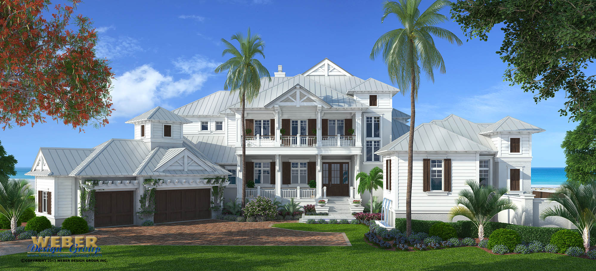 Key Largo House Plan er Design Group; Naples, FL.