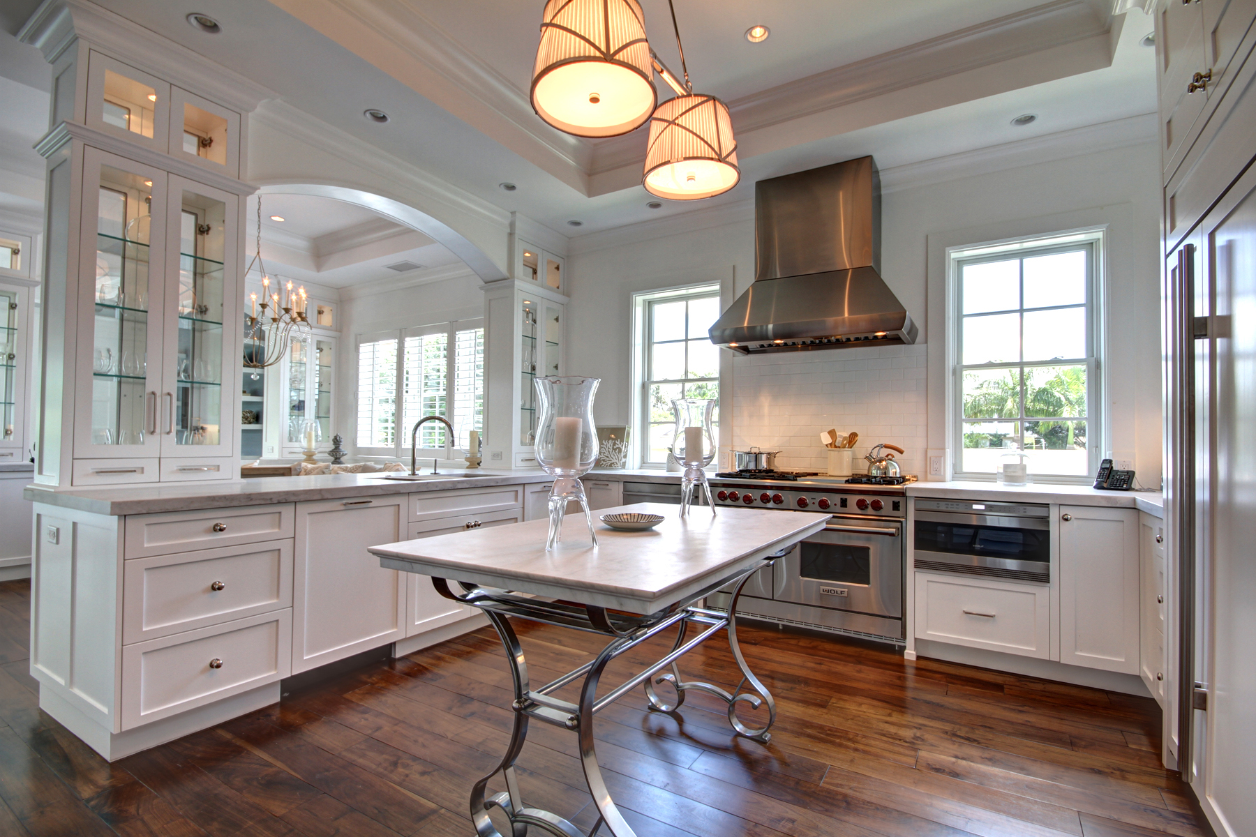 Bright Modern Kitchen Design Weber Design Group; Naples, FL.