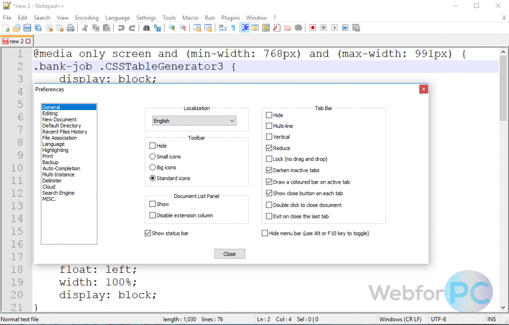 Notepad++ Free Download Version 7.5.3 Setup ForPC