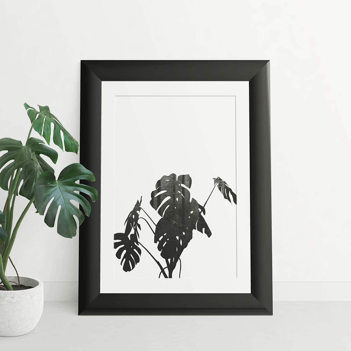 Free Mockup • Black Framed Print Free Commercial Use