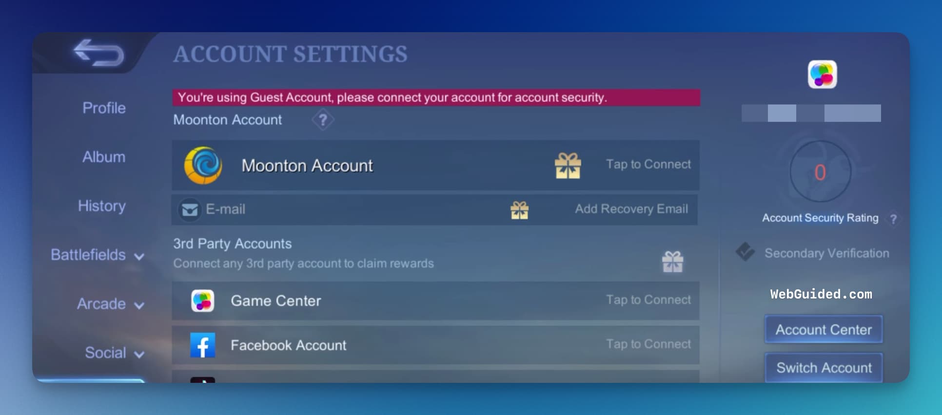 How to Create Moonton Account for Mobile Legends Bang Bang
