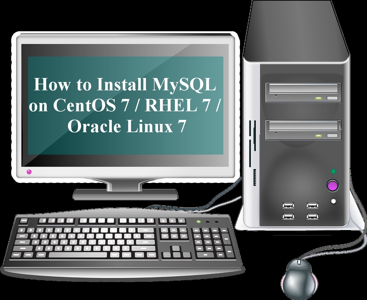 How to Install MySQL on CentOS 7 / RHEL 7 / Oracle Linux 7 instead of