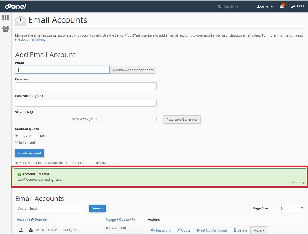 hostingnz How to create an email account from cPanel?