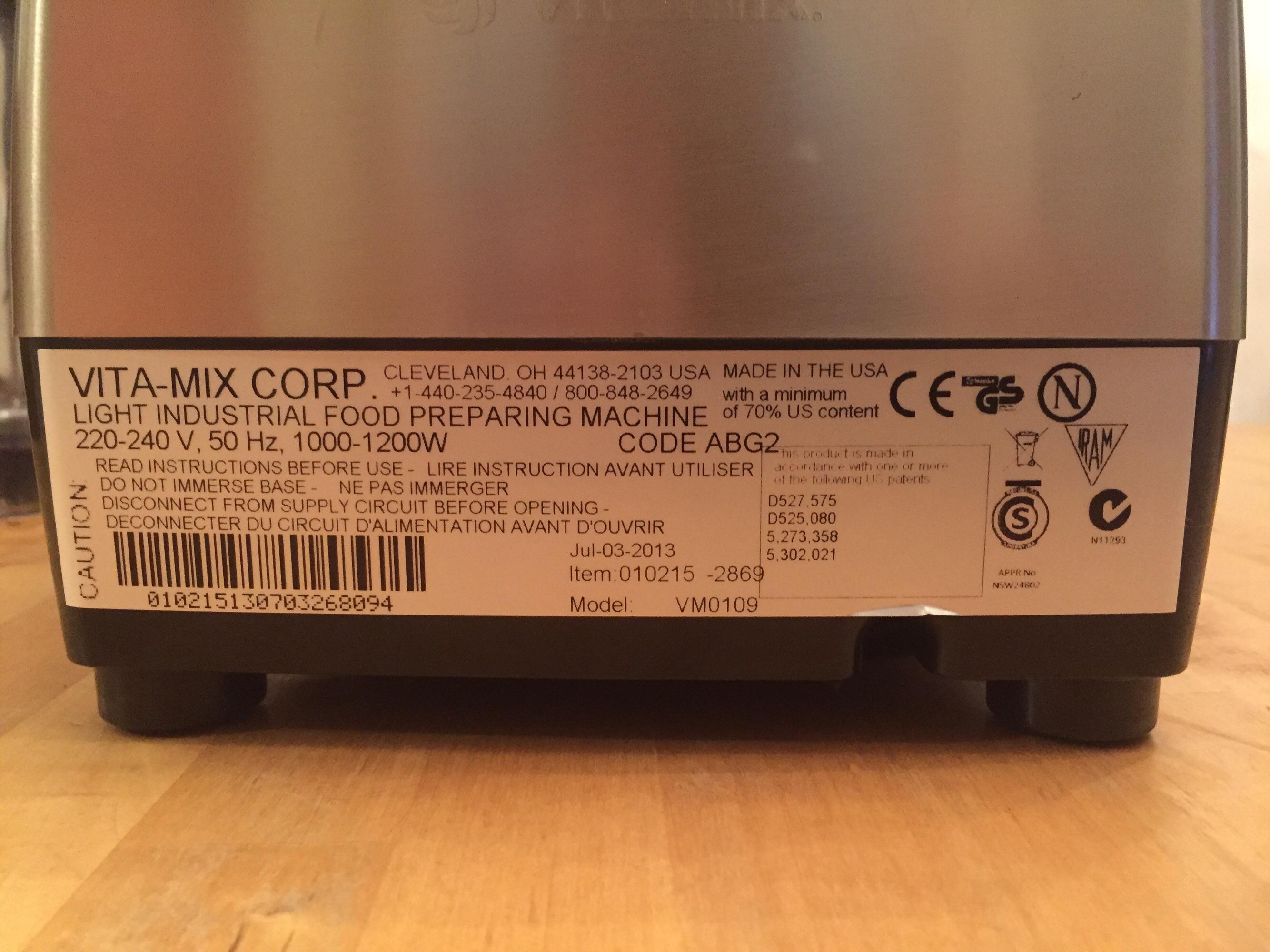 Vitamix VM0109 "Neuwertig" in 5143 Innerpirach für 379,00 € zum Verkauf