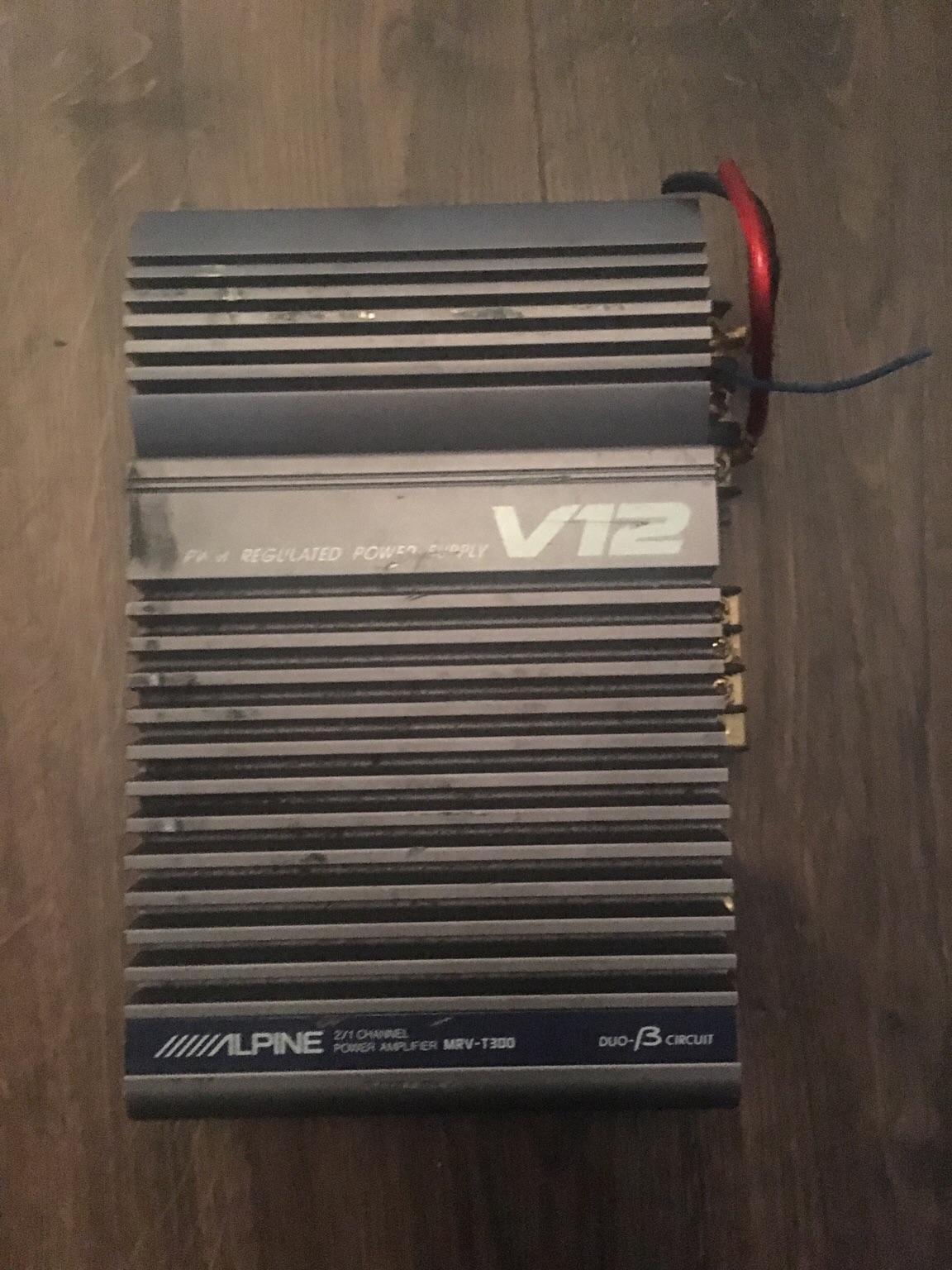 Alpine Car amplifier V12 2/1 Channel MRVT300 in B23 Birmingham for £5.