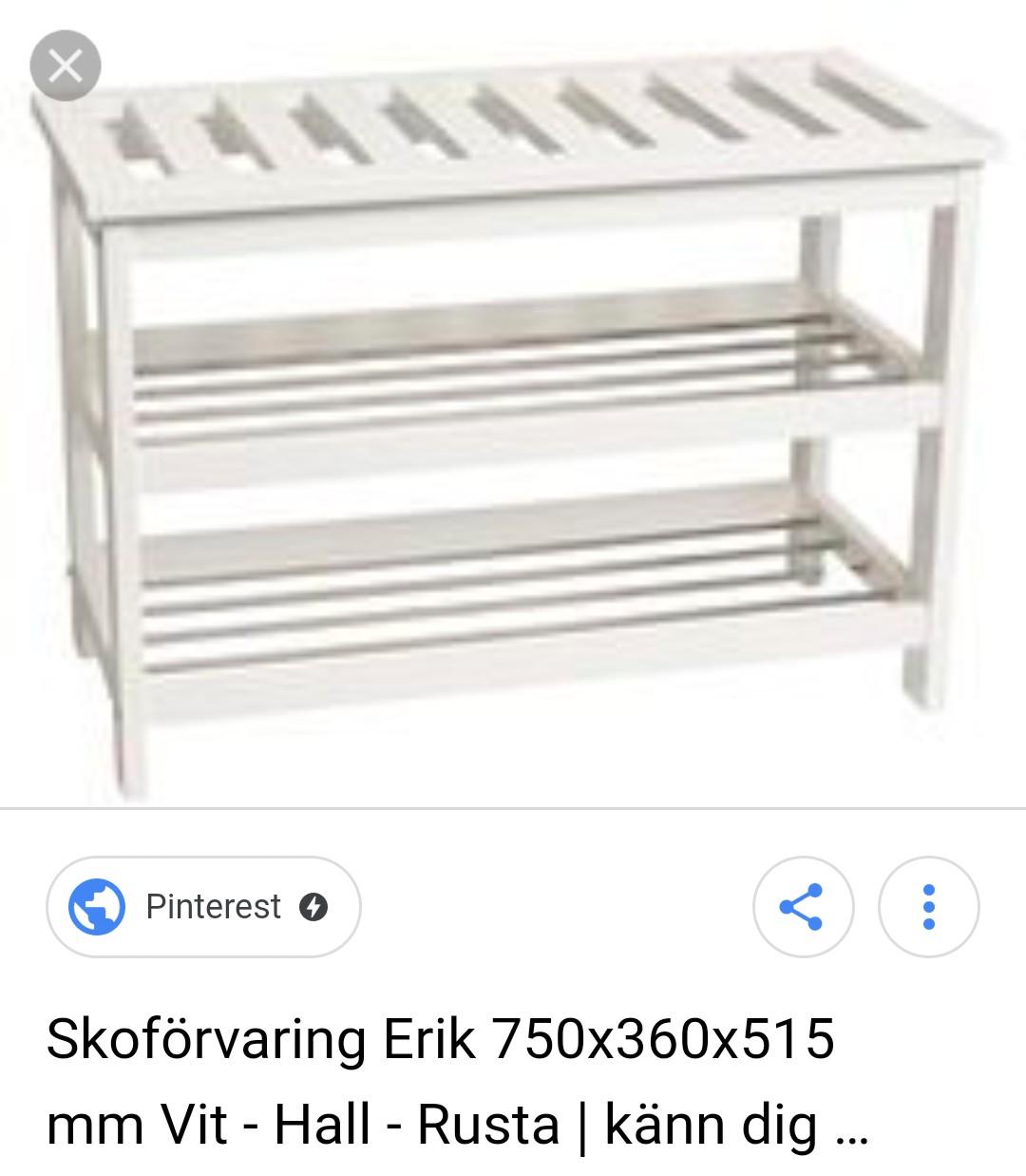 Lagerhylla 60 Cm Bred skohylla 60 cm bred rusta