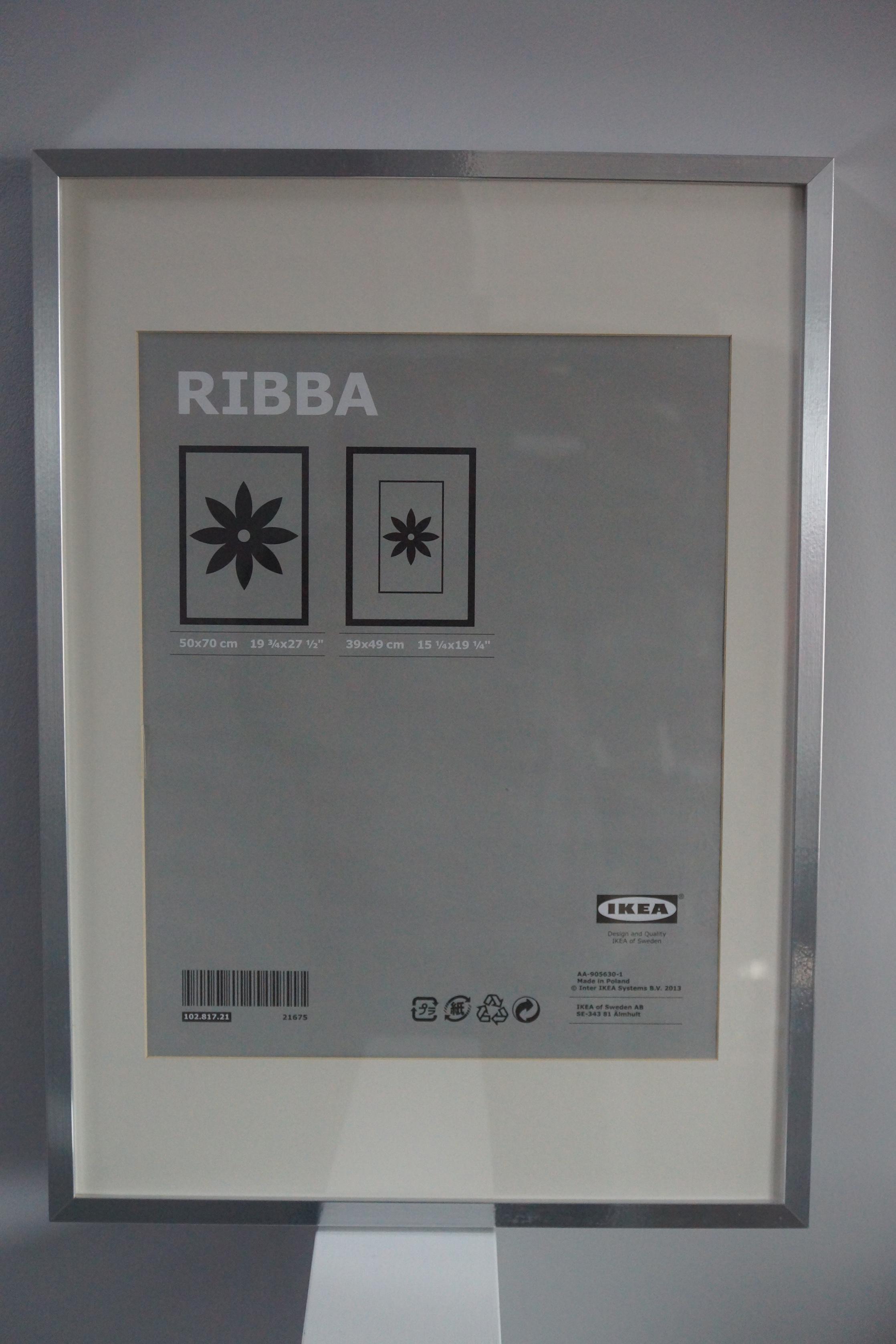 IKEA Ribba Picture Frame Silver (50x70cm) in SW18 Wandsworth for £10.