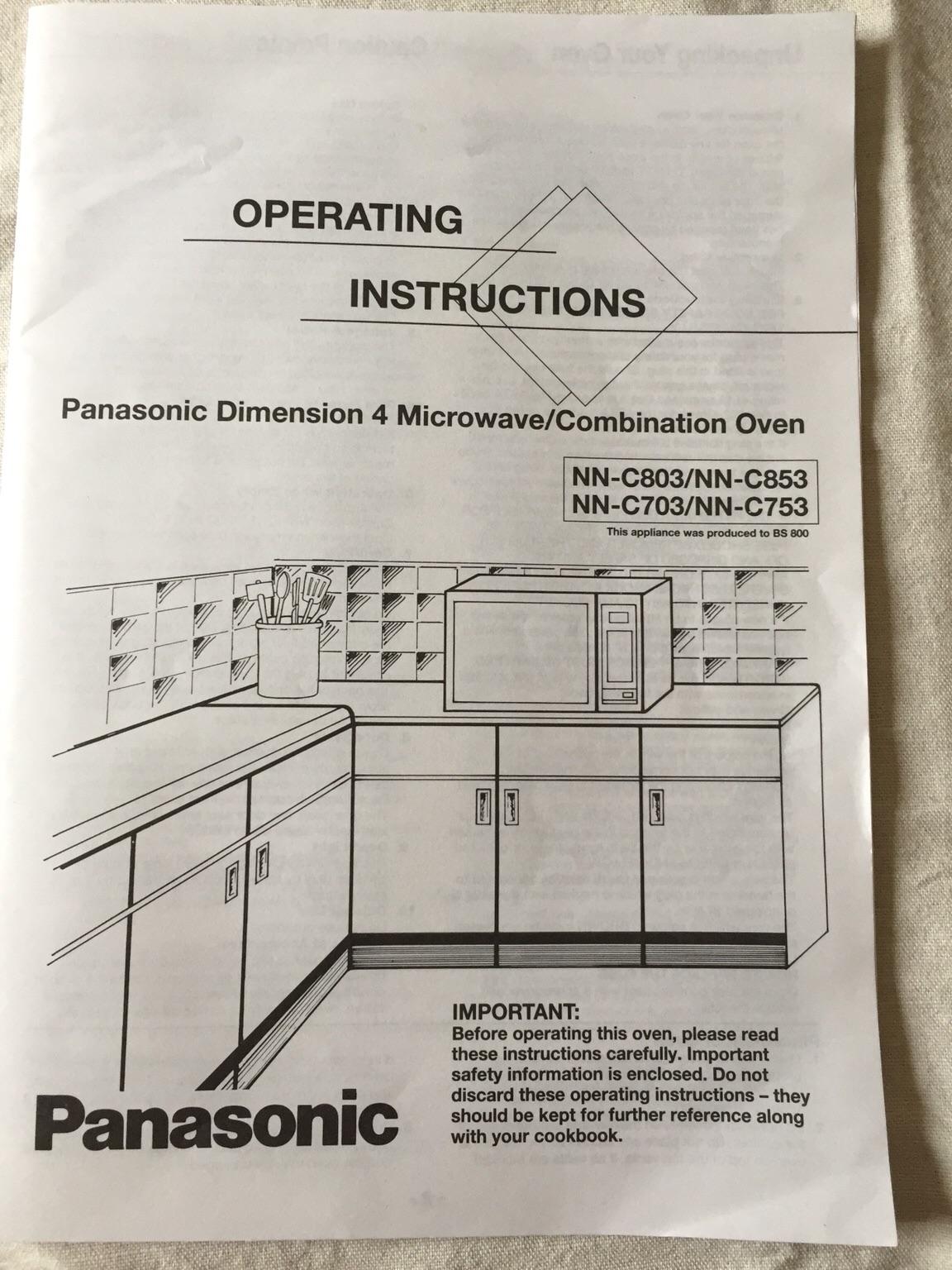 Microwave Panasonic Dimension 4 Genius in CV31 Warwick for £20.00 for