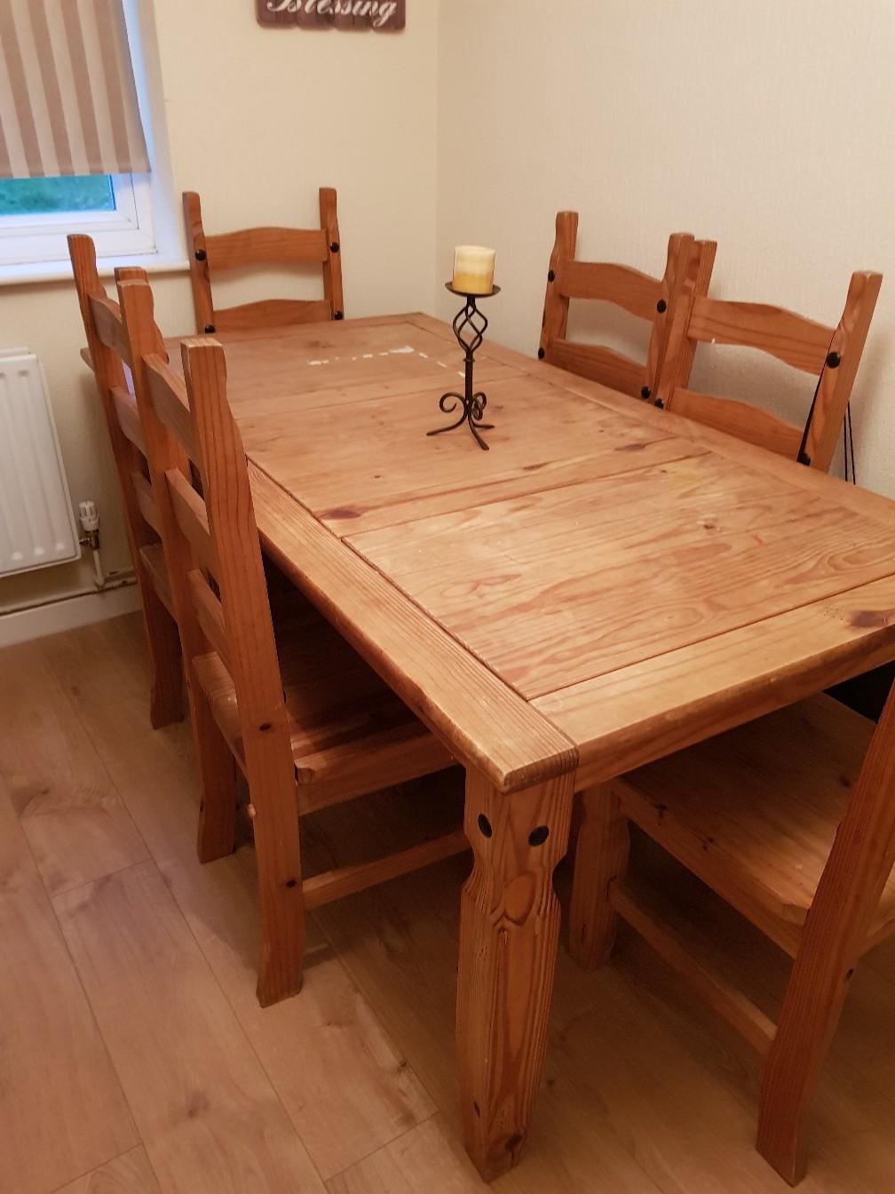 Corona large table and six chairs in Wolverhampton for £50.00 for sale