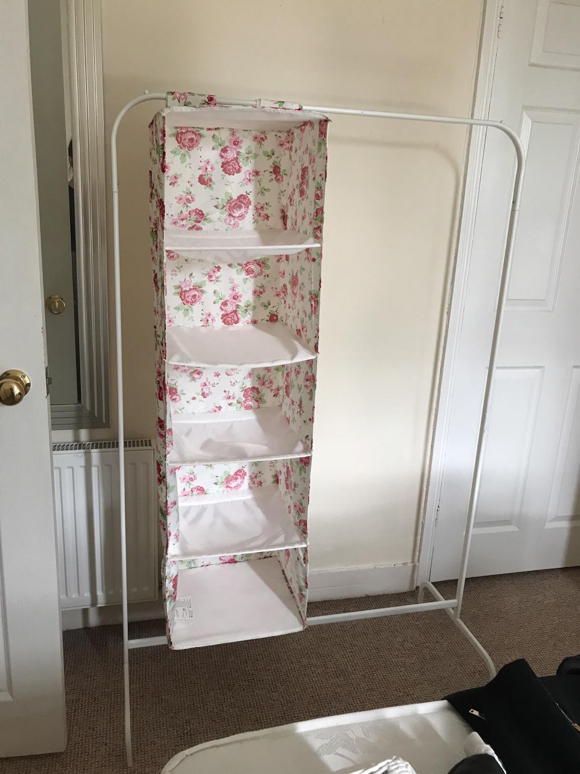 Ikea rack with hanging organiser in MK14 Pagnell for £5.00 for sale