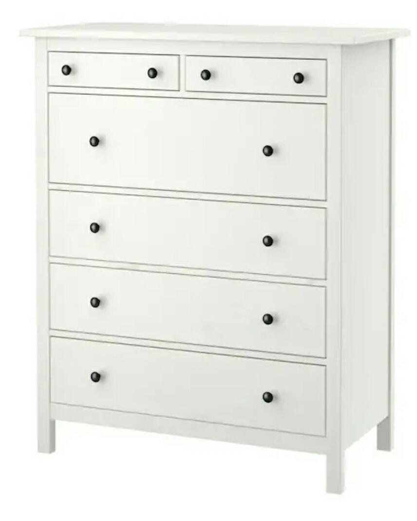 Vit Byrå Hemnes Hemnes byrå, 6 lådor, vit. in 12677 Stockholm for SEK 600.00 for sale