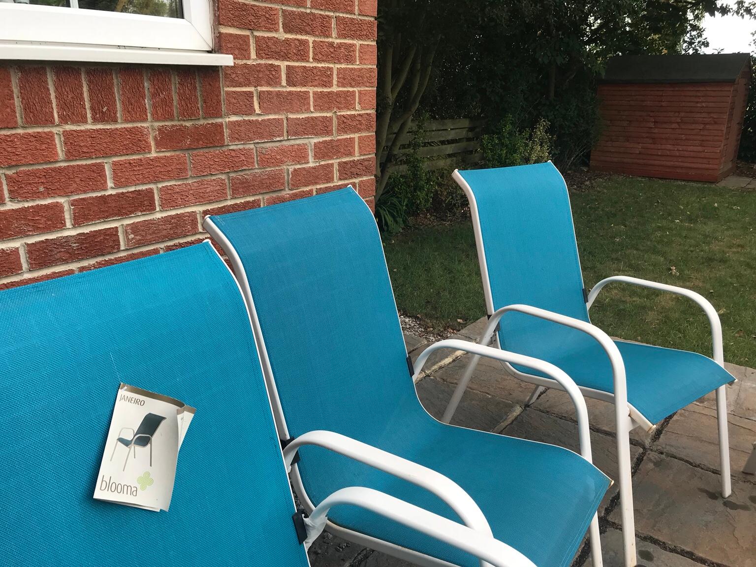 Blue Blooma Janeiro Waterproof Garden Chairs in LS28 Leeds für 40,00