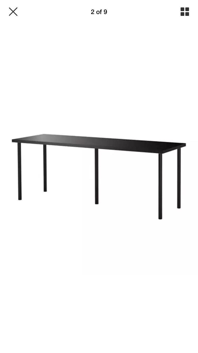 IKEA linnmon long desk 2m black in CA3 Carlisle für 40,00 £ zum Verkauf
